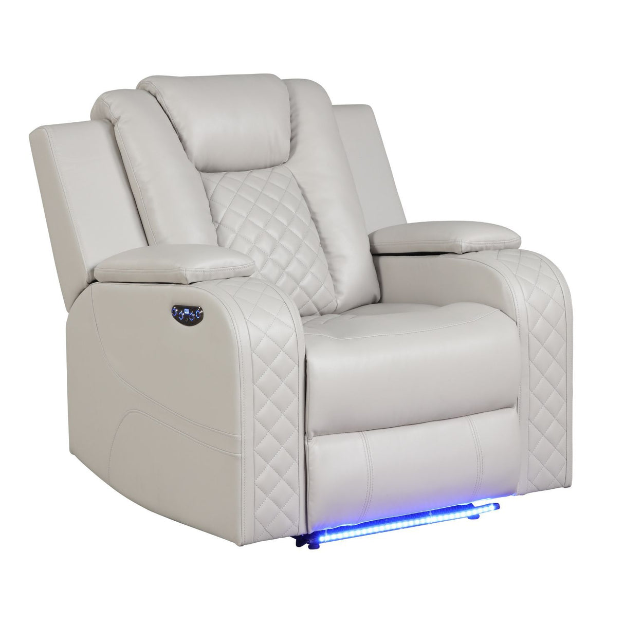 Benz - LED & Power Recliner Chair With Adjustable Headrest