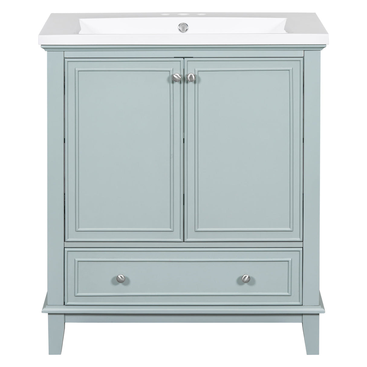 Modern Bathroom Vanity With Sink Combo, Multi Functional Cabinet With Doors And Drawer