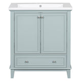 Modern Bathroom Vanity With Sink Combo, Multi Functional Cabinet With Doors And Drawer