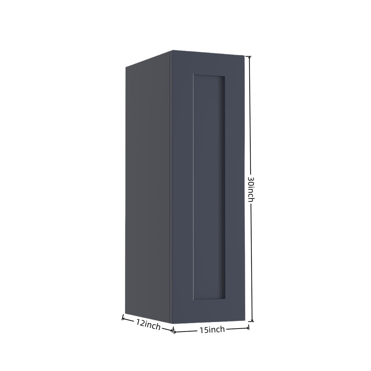 Shaker Wall Cabinet With 2 Adjustable Shelves