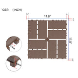 Plastic Interlocking Deck Tiles Patio Deck Tiles Waterproof Outdoor Use