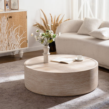 Modern Round Table With Mars Pattern For Living Room
