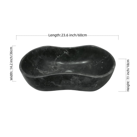Bathroom Vessel Sink With Wavy Design