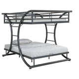 Stephan Metal Full Over Full Bunk Bed Gunmetal - 460078