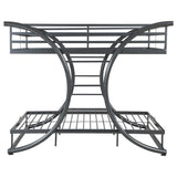 Stephan Metal Full Over Full Bunk Bed Gunmetal - 460078