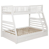 Ashton 2-drawer Wood Twin Over Full Bunk Bed White - 460180