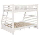 Ashton 2-drawer Wood Twin Over Full Bunk Bed White - 460180