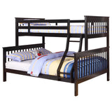 Chapman Wood Twin Over Full Bunk Bed Black - 460259