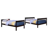 Chapman Wood Twin Over Full Bunk Bed Black - 460259