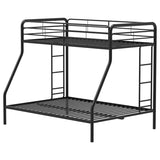 Carson Metal Twin Over Full Bunk Bed Glossy Black - 460340BLK