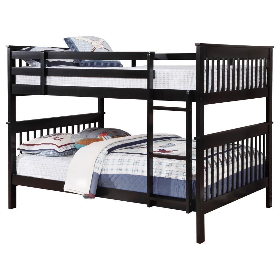 Chapman Wood Full Over Full Bunk Bed Black - 460359