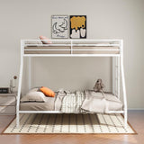 Alevera Metal Twin Over Full Bunk Bed with Ladder White - 460365WHT