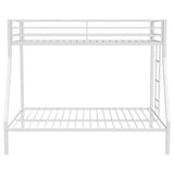 Alevera Metal Twin Over Full Bunk Bed with Ladder White - 460365WHT