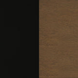 Morris Twin Over Twin Wood Bunk Bed Black and Walnut - 460369