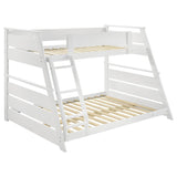 Holden Wood Veneer Twin Over Full Bunk Bed White - 460593WHT