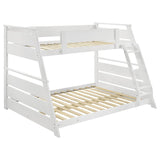 Holden Wood Veneer Twin Over Full Bunk Bed White - 460593WHT