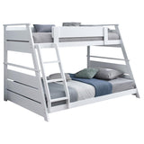 Holden Wood Veneer Twin Over Full Bunk Bed White - 460593WHT