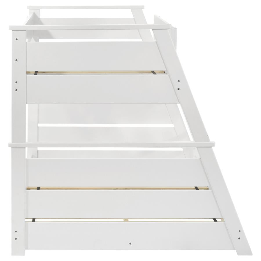 Holden Wood Veneer Twin Over Full Bunk Bed White - 460593WHT