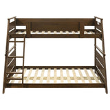 Holden Wood Veneer Twin Over Full Bunk Bed Walnut - 460593