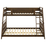 Holden Wood Veneer Twin Over Full Bunk Bed Walnut - 460593