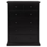 Sumerlin 6-drawer Bedroom Chest of Drawers Black - 460595BLK