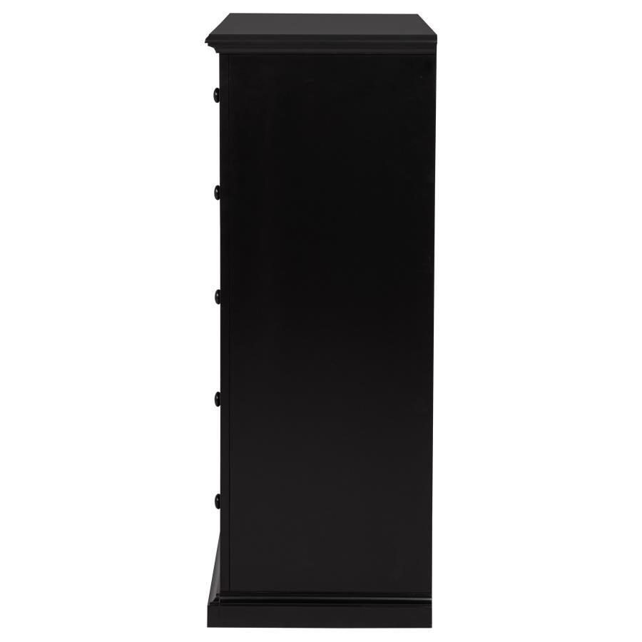 Sumerlin 6-drawer Bedroom Chest of Drawers Black - 460595BLK