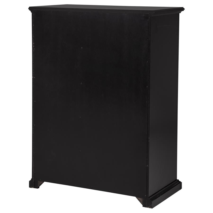Sumerlin 6-drawer Bedroom Chest of Drawers Black - 460595BLK