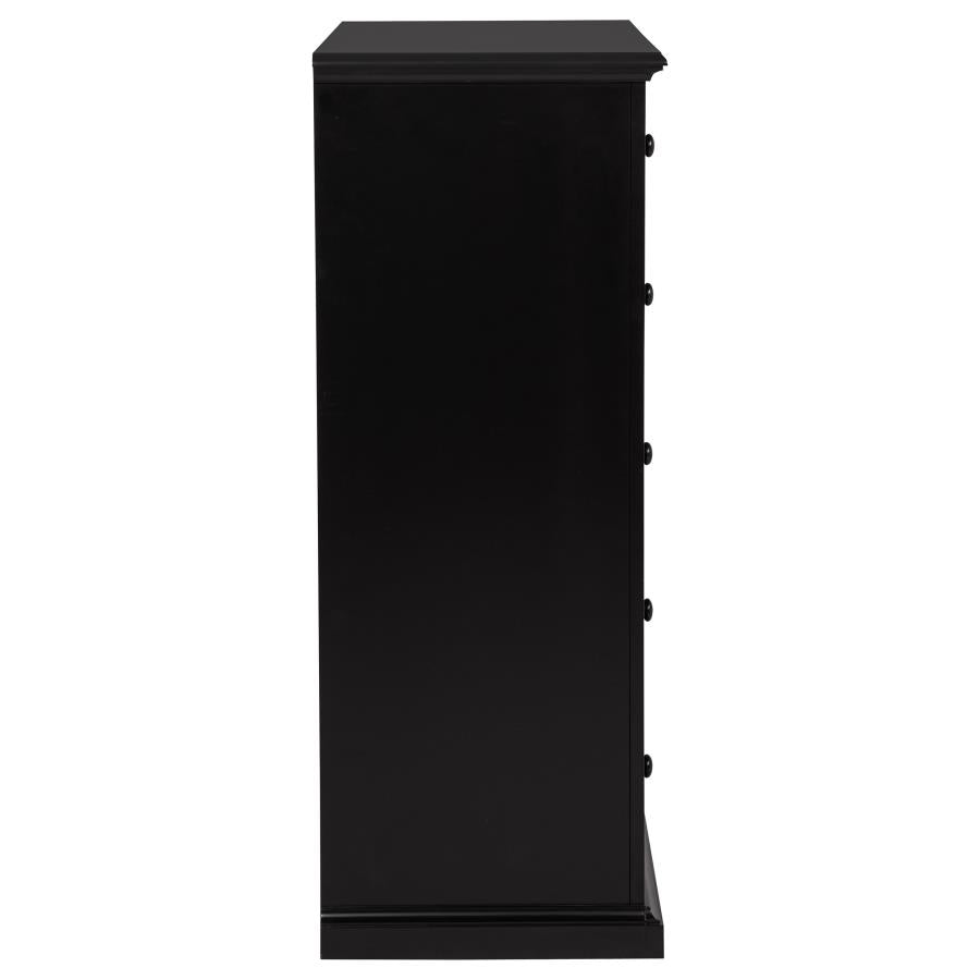Sumerlin 6-drawer Bedroom Chest of Drawers Black - 460595BLK