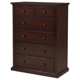 Sumerlin 6-drawer Bedroom Chest of Drawers Cappuccino - 460595CAP