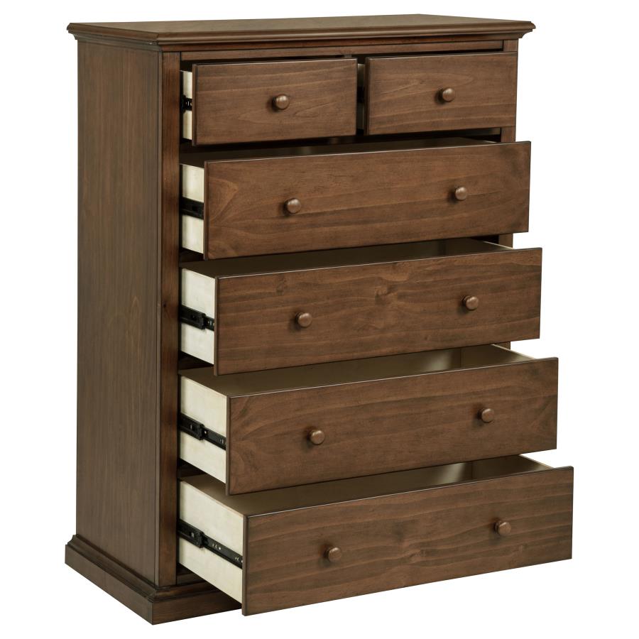 Sumerlin 6-drawer Bedroom Chest of Drawers Medium Brown - 460595WAL