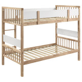 Dakota Wood Twin Over Twin Bunk Bed Natural - 461171