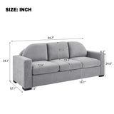 Modern 3 Seater Sofa With Curved Backrest