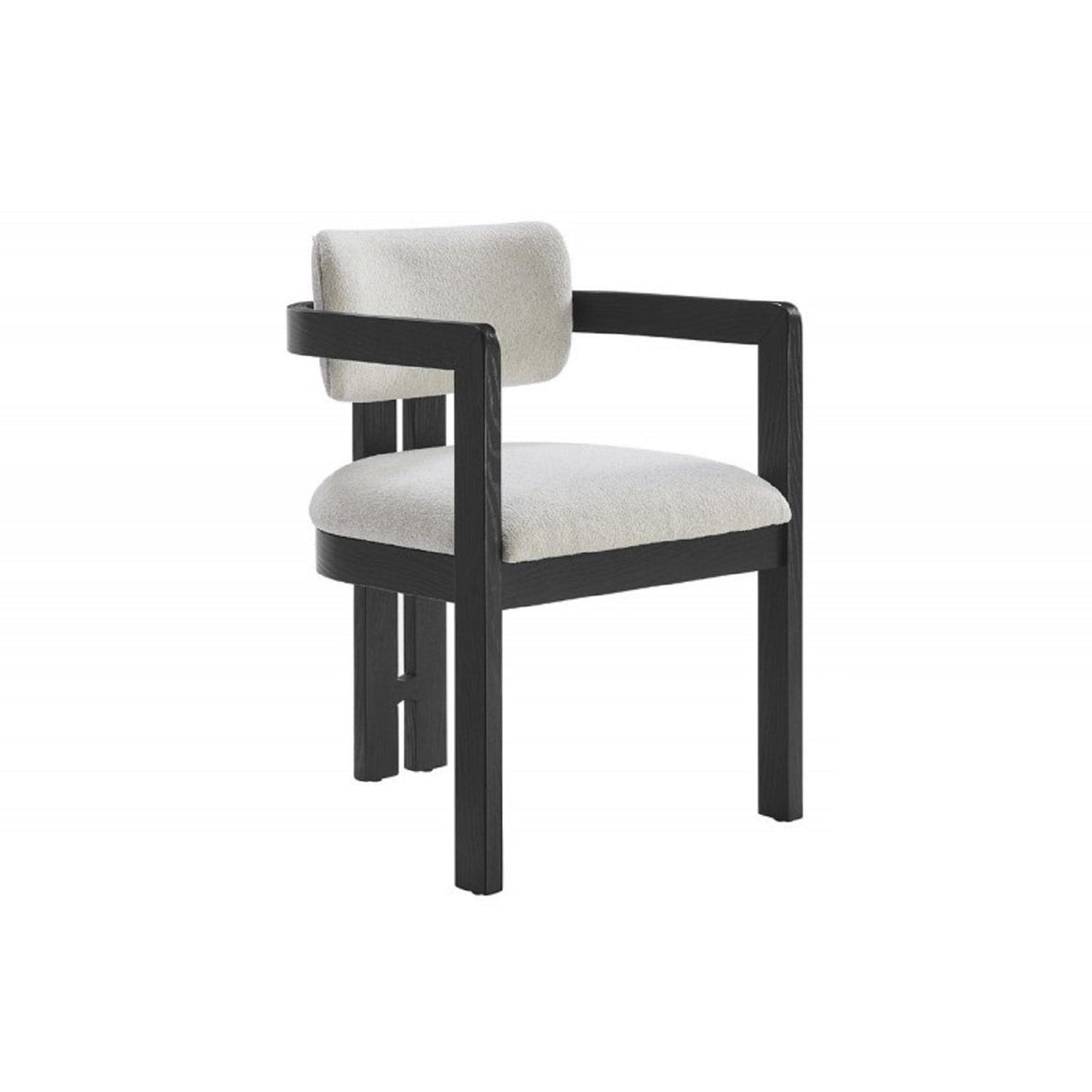 Upholstered Dining Armchair - Black