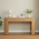 Retro Console Table With Storage, 3 Drawers