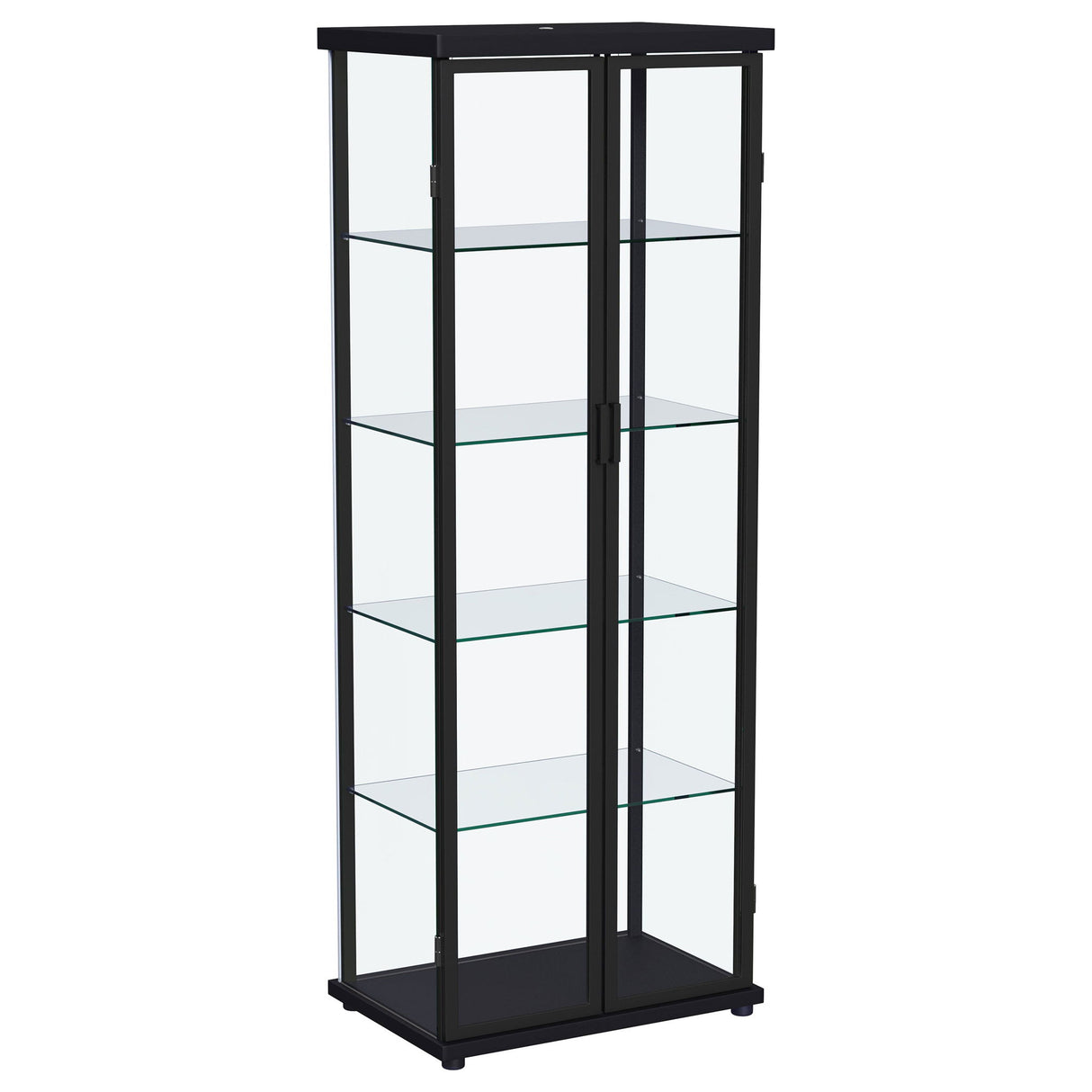 Nevra - 4 Shelf Display LED Curio Cabinet