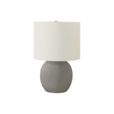 Lighting, Table Lamp, Concrete, Contemporary - Gray / Cream