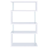Elias - 4 Shelf Bookshelf With Zigzag Design