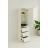 Elise - Modular Closet System & Mirror - White