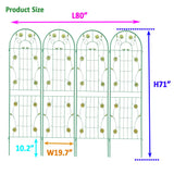 Metal Garden Trellis Rustproof Trellis For Climbing Plant Outdoor Flower Support