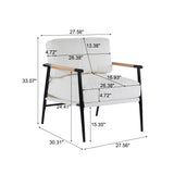 Modern Accent Chair With Cushions, Cozy Seating