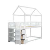 Bunk Bed With Shelves And Drawers, Storage Focused Design