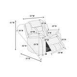 Modern Recliner With Pillow Arms And Headrest