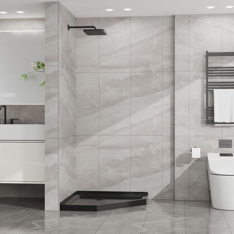 Goodyo - Neo-Angle Shower Base - Black