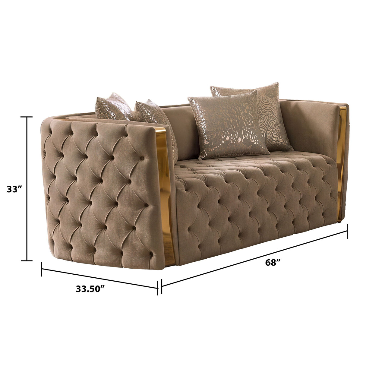Naomi - Button Tufted Loveseat