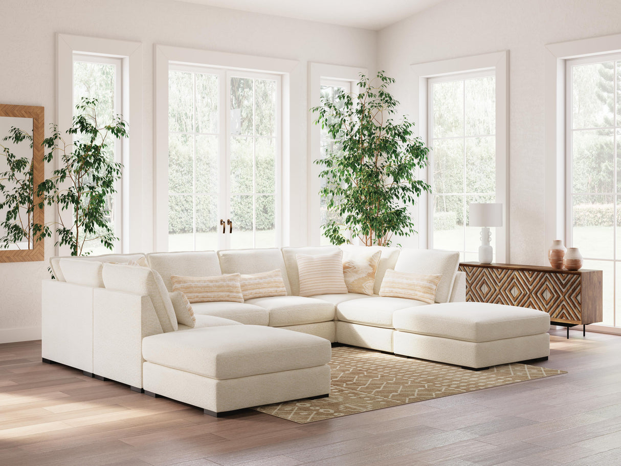 Donelson Creek 6-Piece Sectional and Ottoman - 48002U2