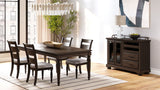 Upholstered Seat Ladderback Side Chair (Set of 2) - Coffee