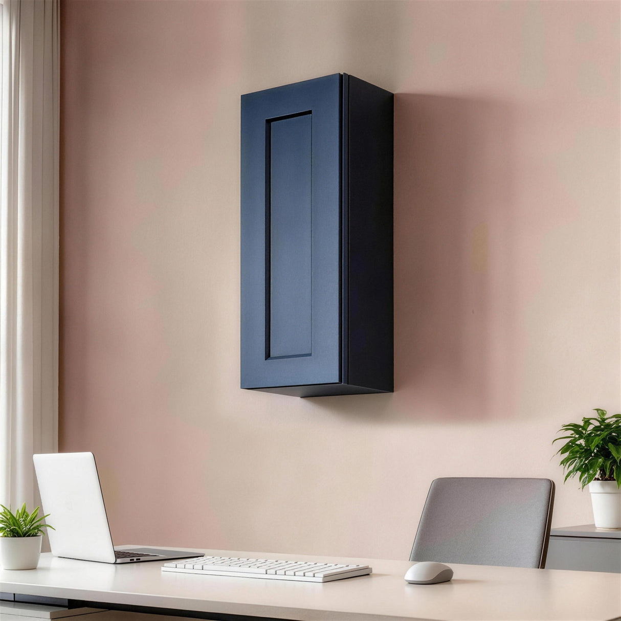 Shaker Wall Cabinet With 2 Adjustable Shelves