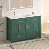 Bathroom Vanity With Sink Combo, 4 Soft Close Doors And 4 Drawers