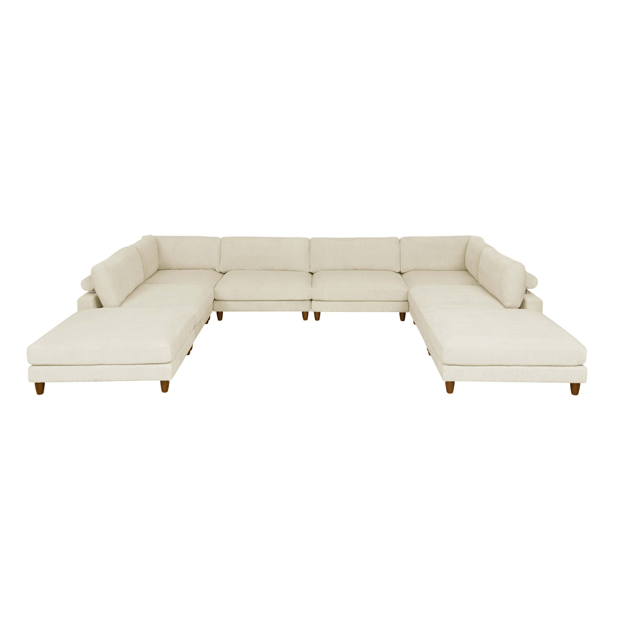 Modern Modular Sectional With Adjustable Back Support