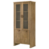Dreydon - 4 Door Display Cabinet - Light Brown